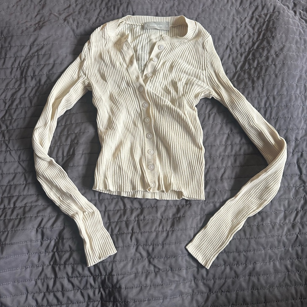 Everlane XS Cream Cardigan